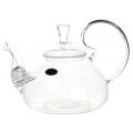 Heat resistant handmade glass tea pot in stock